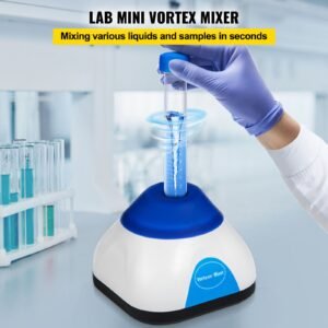 vortex mixer, 3000rpm mini vortex mixer shaker, touch function scientific lab vortex shaker, mix up to 50ml, 6mm orbital diameter for test tube, tattoo ink, nail polish, eyelash adhesives, paint
