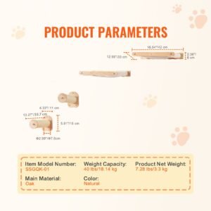 wall mounted cat shelves, cat wall shelves and perches with jumping posts & hammocks, cat furniture set up to 40 lbs, removable & washable coral fleece for sleeping, playing, climbing, set of 4