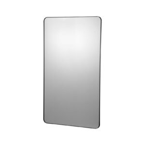 Wall Mounted Makeup Mirror, 0.15" Thick, 30" x 48" Mirror with Aluminium Alloy Frame & Explosion-Proof Film, Scratch-Resistant Mirror with Z-Shaped Bracket, Fit for Bathroom/Bedroom/Living Room