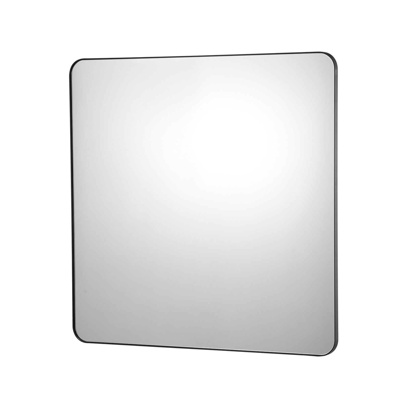 wall mounted makeup mirror, 0.15" thick, 36" x 36" mirror with aluminium alloy frame & explosion proof film, scratch resistant mirror with z shaped bracket, fit for bathroom/bedroom/living room
