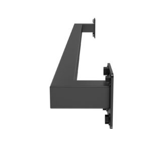 wall mounted stair handrail, 4ft black iron staircase handrail indoor, 250lbs load capacity, industrial railing hand rail for steps, square tube for loft porch deck, 2 sections