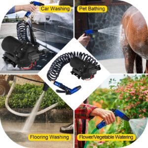 washdown deck wash pump kit 12v 20 lpm 70 psi caravan rv boat marine