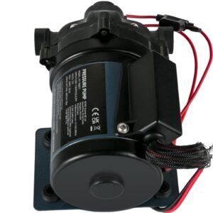 Washdown Pump, 12V DC, 7 GPM 60 PSI, Max. 10 FT Lift Self Priming Water Pump, with EPDM Valve, Universal Salt Water Strainer & Female/Male Thread, for RV, Marine Deck, Yacht