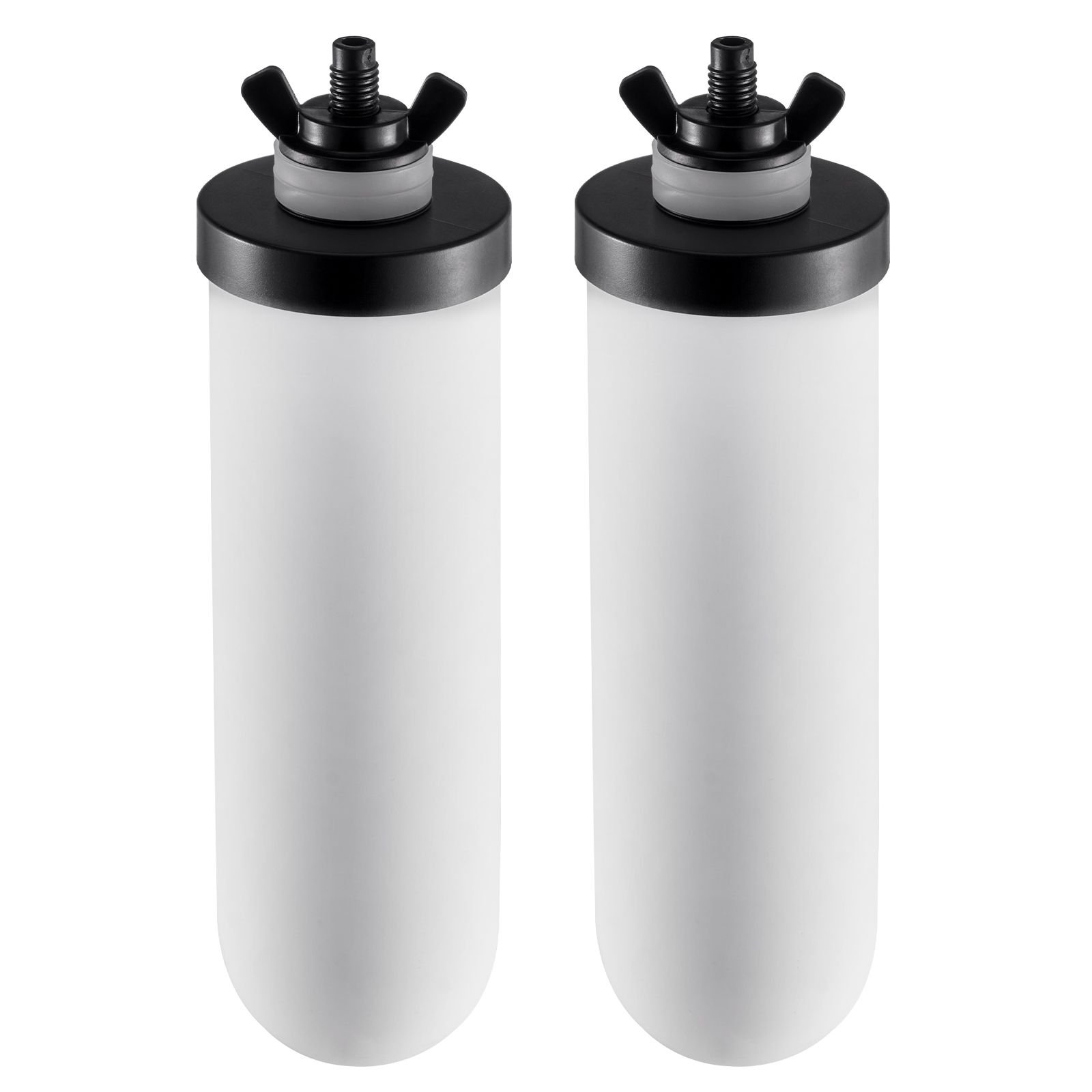 water filters replacement, purification elements, ceramic replacement filters, easy to replace water filter, gravity water filter system, compatible with most brands, pack of 2, white