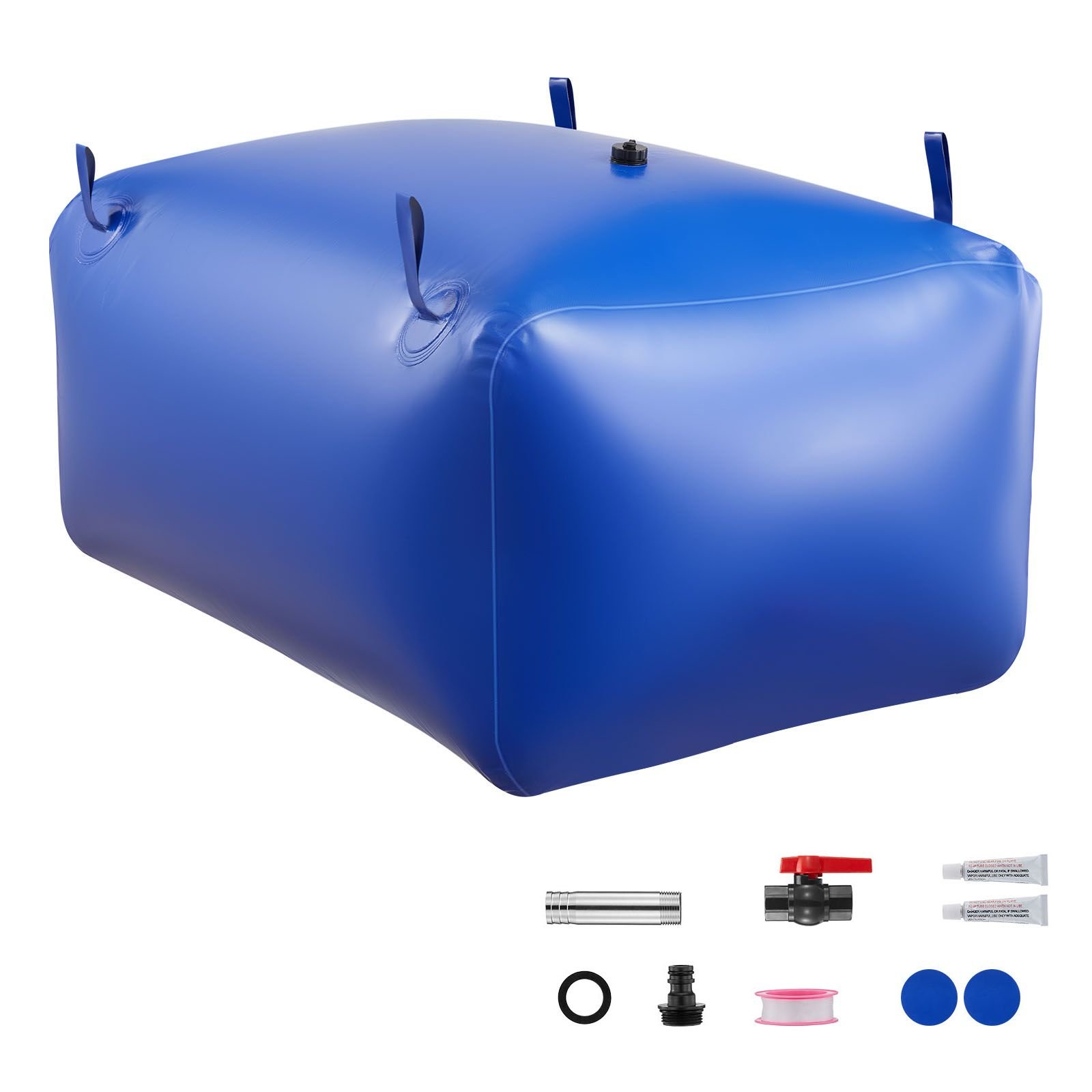 water storage bladder 105.7 gallon large capacity water bag, portable & collapsible soft waters container, leakproof & tear resistant pvc emergency waters storage tank for rv truck & outdoor use