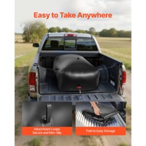 water storage bladder 142.7 gallon large capacity water bag, portable & collapsible soft waters container, leakproof & tear resistant pvc emergency waters storage tank for rv truck & outdoor use