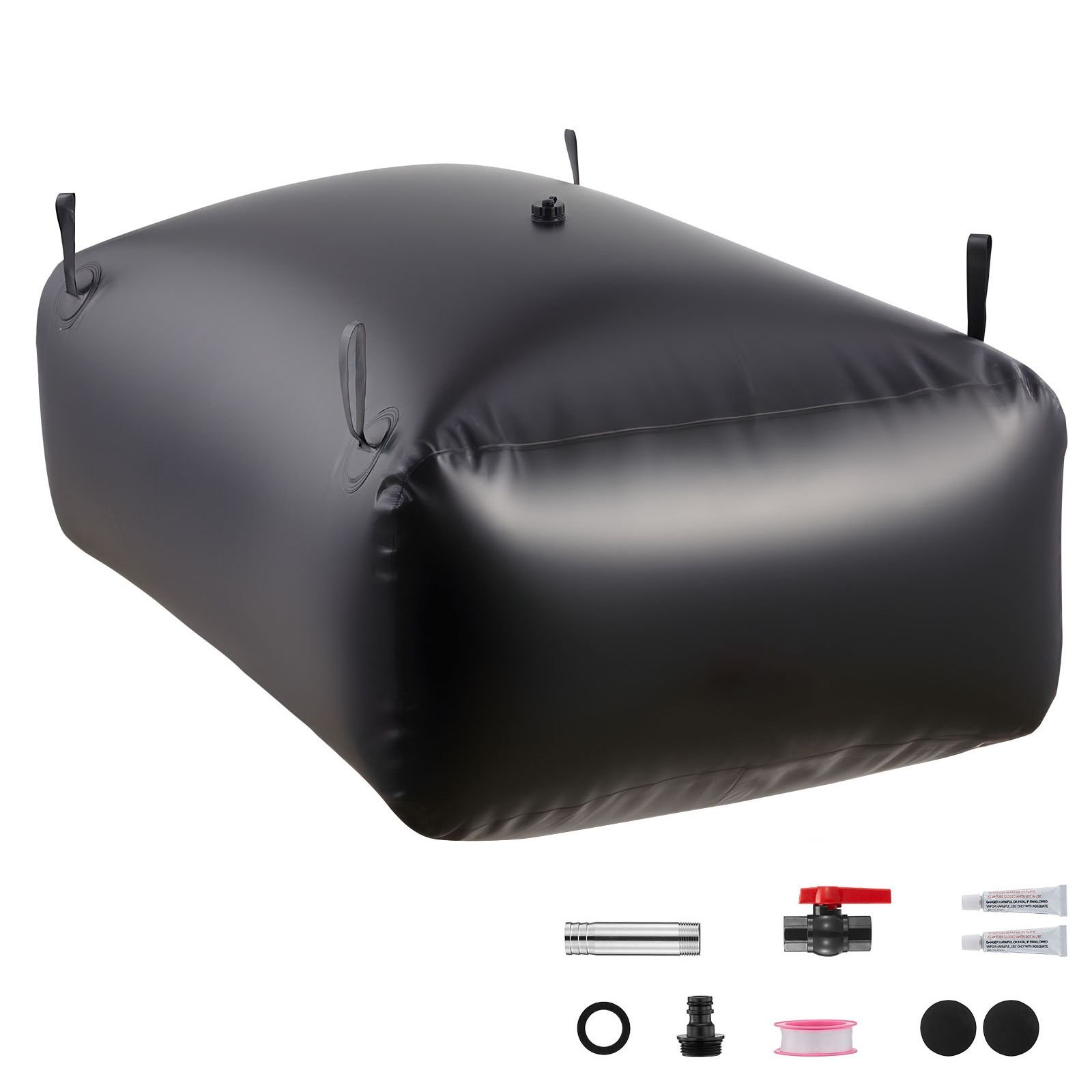 water storage bladder 142.7 gallon large capacity water bag, portable & collapsible soft waters container, leakproof & tear resistant pvc emergency waters storage tank for rv truck & outdoor use