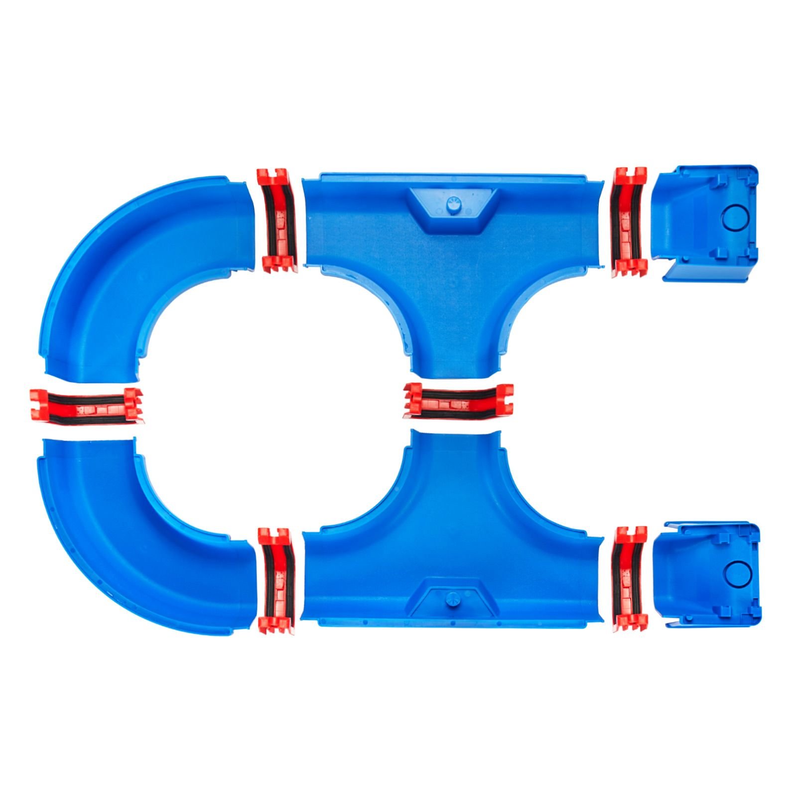 water table for toddlers, kids activity play waterway, outdoor summer water park playset with 39pcs accessories for backyard lawn beach, activity sensory play table for 3+ years boys girls