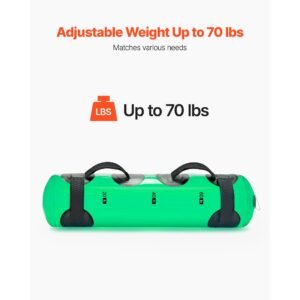 water weights aqua bag, large aqua bags for workout, 70 lbs adjustable portable stability fitness & full body exercise equipment, for strength core and balance training, home gym exercise, clear