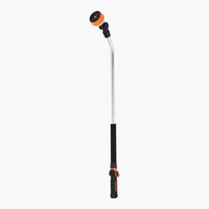 watering wand, 36 inch extra long heavy duty garden hose wand with 8 spray patterns & 180° swivel head, long hose nozzle sprayer with on/off thumb control
