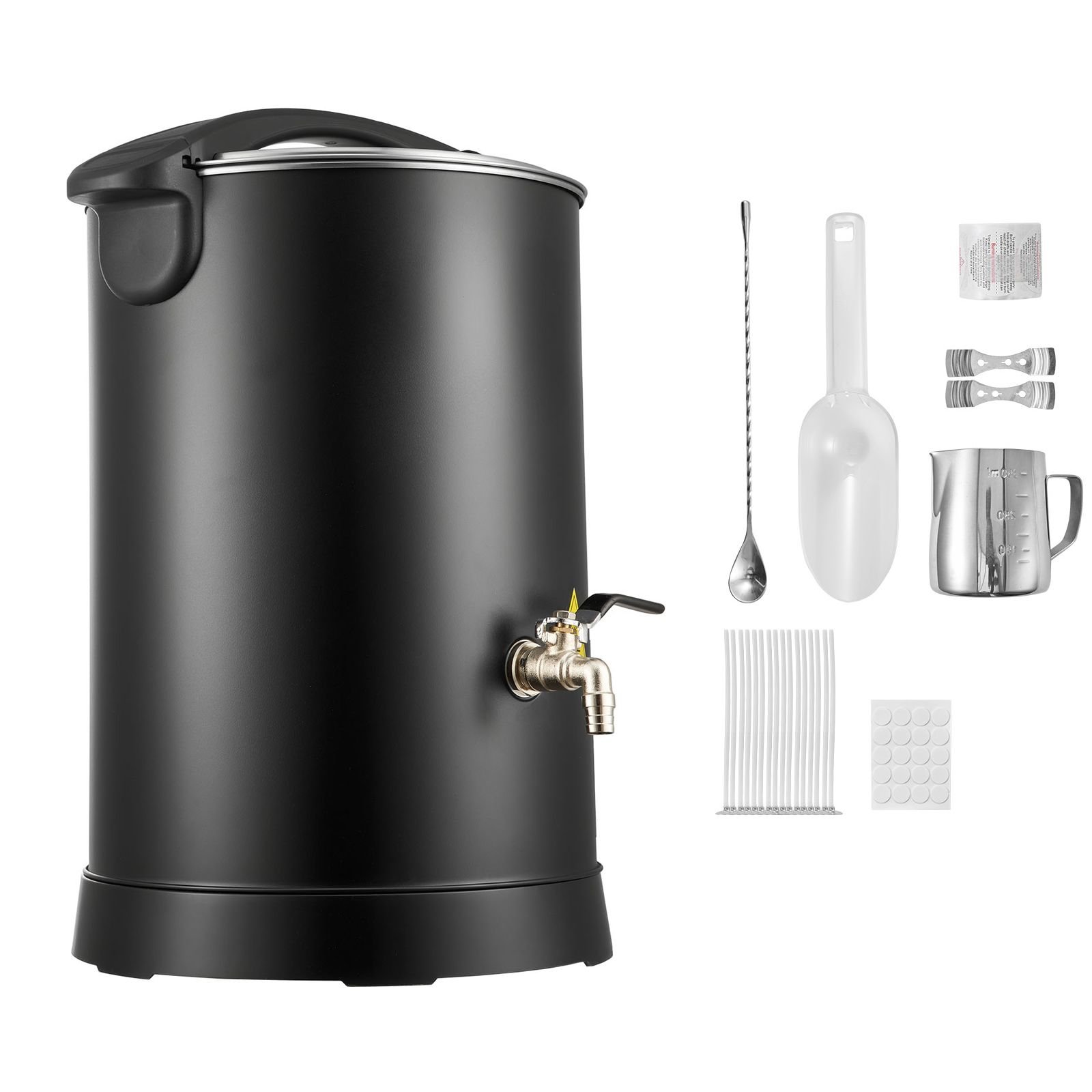 wax melter for candle making, 10.6 qts, fast and even heating, with easy pour spout and temp digital display, hourglass base for non stick smooth flow, wax melting pot for making candles soaps