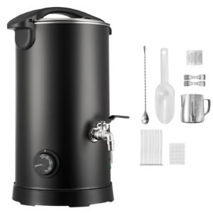 Wax Melter for Candle Making, 5.3 Qts, Fast and Even Heating, with Easy Pour Spout and Temperature Control, Hourglass Base for Non-Stick Smooth Flow, Wax Melting Pot for Making Candles Soaps