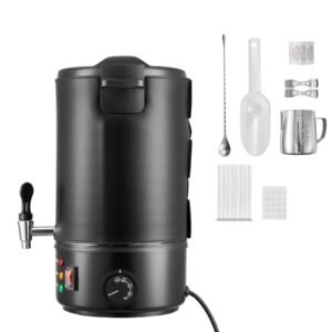 Wax Melter for Candle Making, 8.5 Qts, Fast and Even Heating, with Easy Pour Spout and Temperature Control, Grooved Base for Non-Stick and Smooth Flow, Wax Melting Pot for Making Candles Soaps