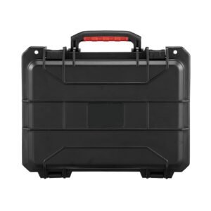 Weatherproof Hard Case, Heavy Duty Protective Dry Box Case with Pre-cut Foam, and Retractable Pull Handles for Travel, Hunting, Military, Tactical, IP67 Waterproof Case for Cameras (40x32x16.6)