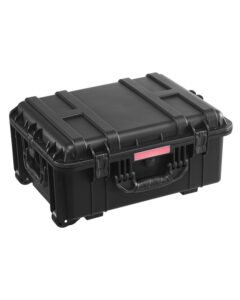 Weatherproof Hard Case, Heavy Duty Protective Dry Box Case with Pre-Cut Foam, Wheels & Retractable Pull Handles for Travel, Hunt, Military, Tactical, IP67 Waterproof Case for Cameras(57x45x28)