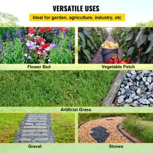 weed barrier, 5.8oz landscape fabric, 3ft x 300ft cover mat heavy duty woven grass control geotextile for garden, patio, black