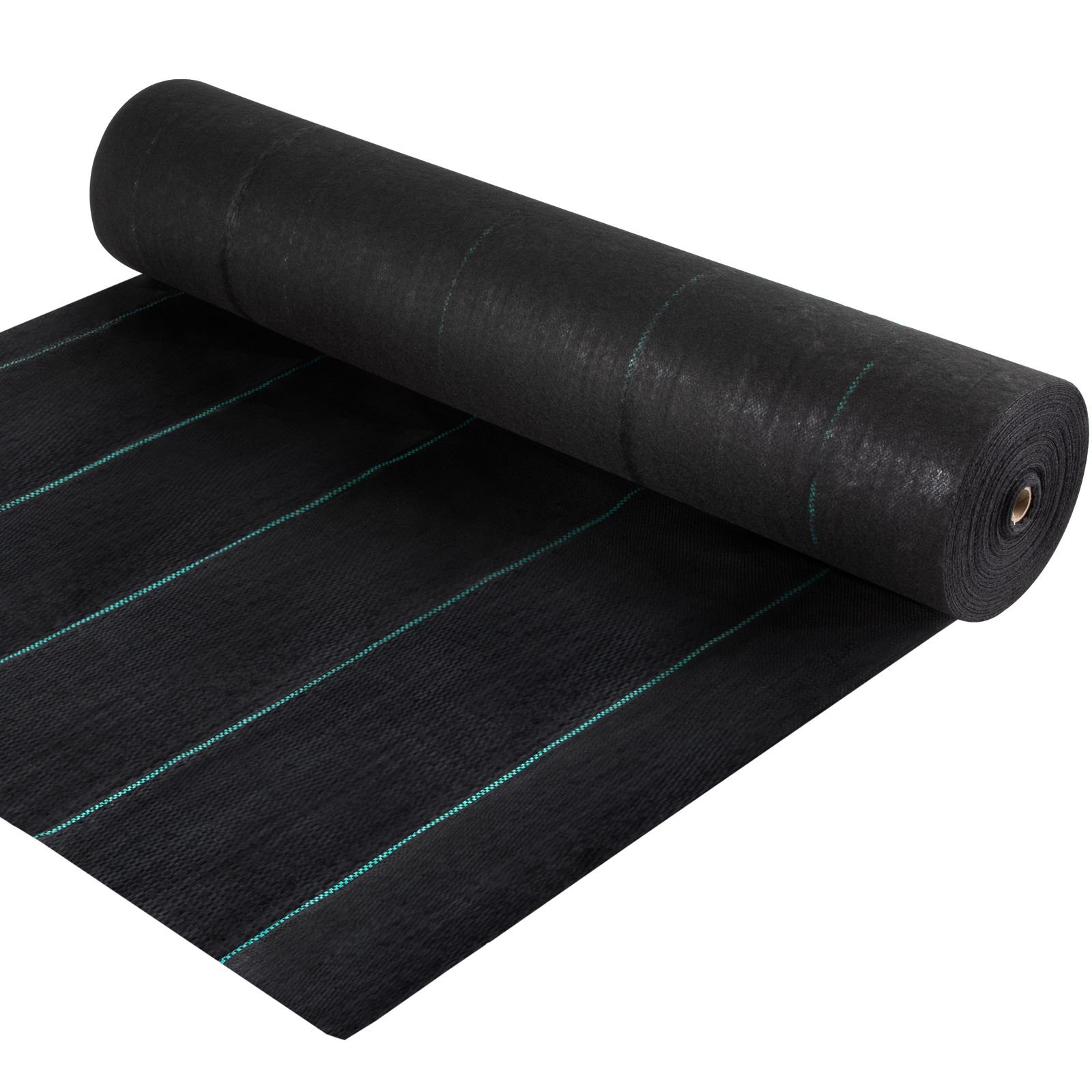 weed barrier, 5.8oz landscape fabric, 4ft x 300ft cover mat heavy duty woven grass control geotextile for garden, patio, black