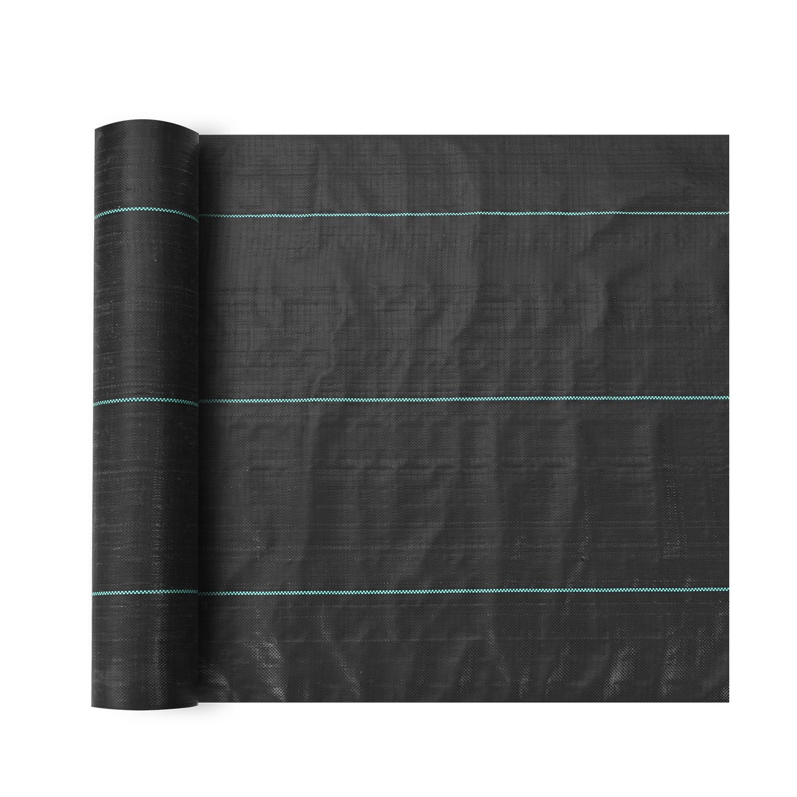 weed barrier landscape fabric, 6.5*330ft heavy duty garden weed fabric, woven pp weed control fabric, driveway fabric, geotextile fabric for landscaping, weed blocker weed mat, black