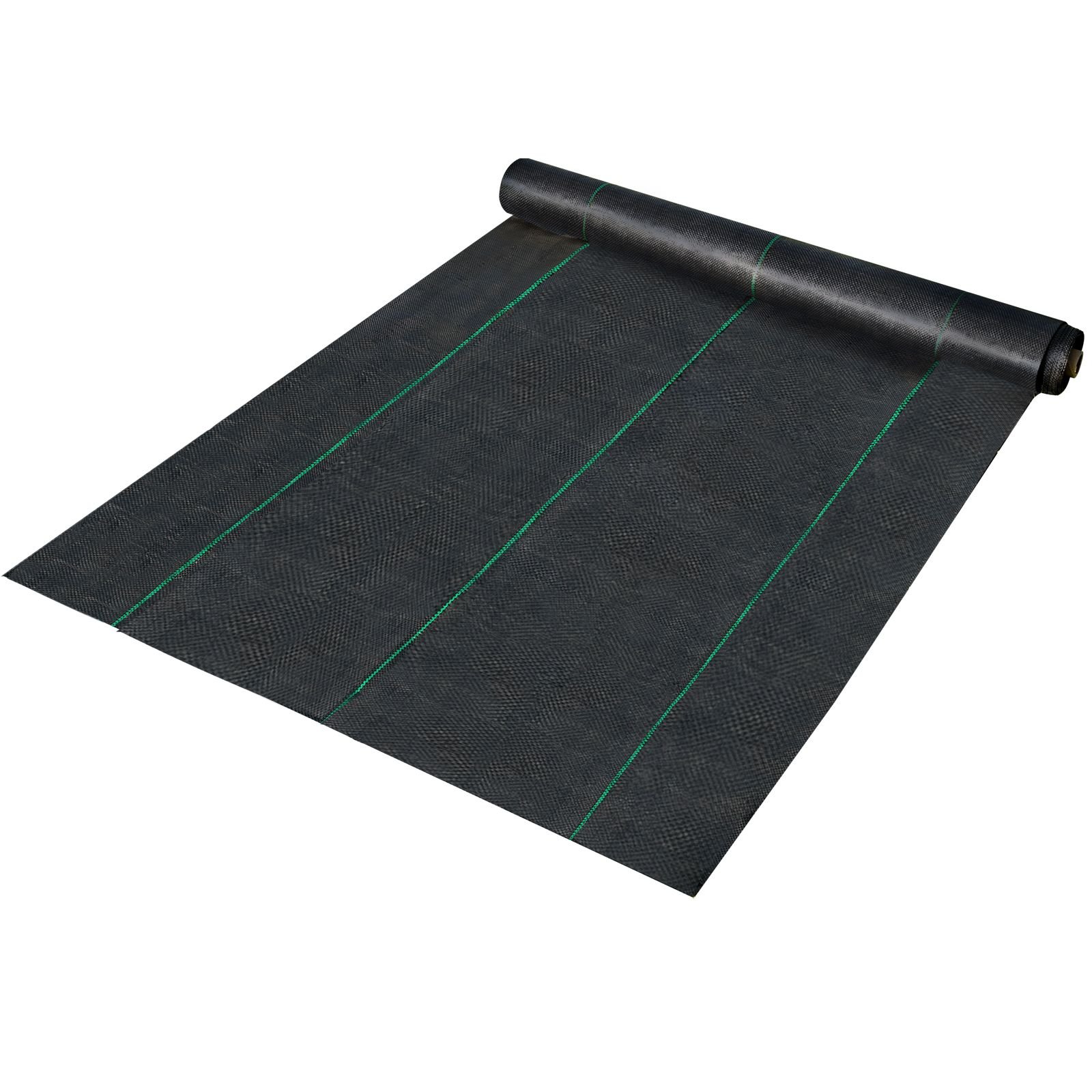 weed control fabric 6ft x 300ft geo textile fabric heavy duty woven ground cover for commercial greenhouse, yard, garden barrier cloth blocker mat