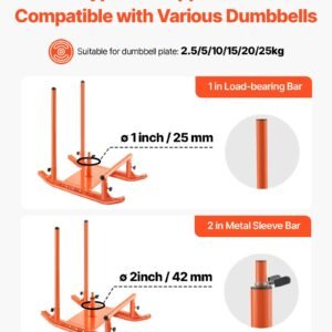 weight sled, steel power sled, fitness strength training sleds for athletic exercise speed improvement, workout fitness equipment with handle, compatible with 1/2 in weight plates, orange