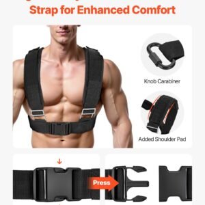 weight sled, steel power sled, fitness strength training sleds for athletic exercise speed improvement, workout fitness equipment with handle, compatible with 1/2 in weight plates, orange