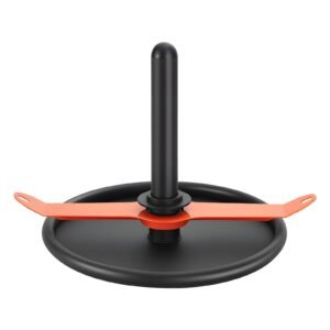 weight sled, steel power sled, fitness strength training sleds for athletic exercise speed improvement, workout fitness equipment with harness, compatible with 2 in weight plate, orange & black