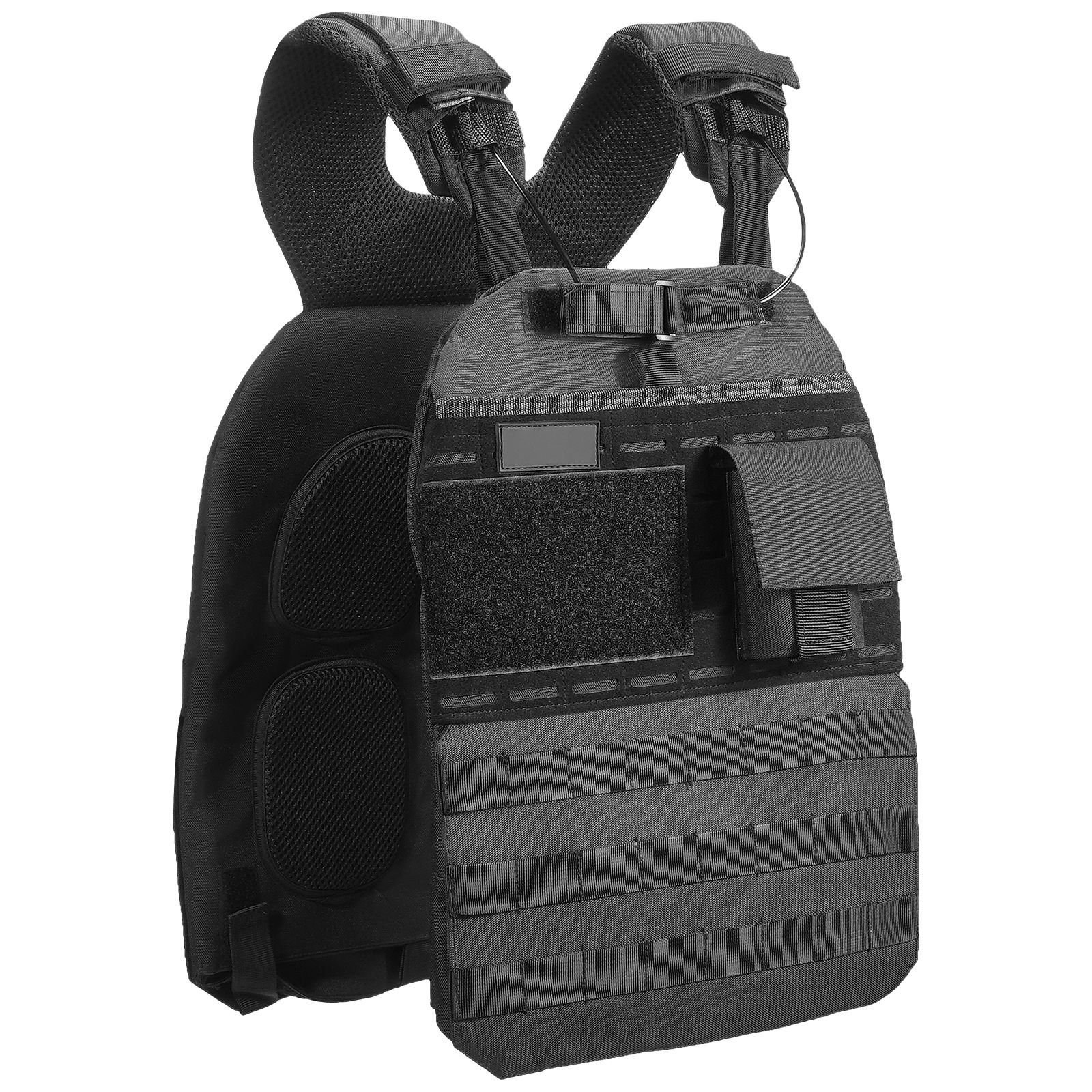 weighted vest, 40lb weight vest, adjustable body weight jacket for men women, workout equipment for strength and endurance training, running, jogging, walking, fitness, and weight loss