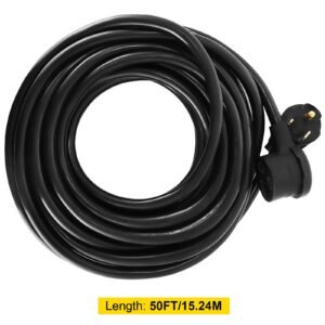 welder extension cord 40amp 50ft 250v, welding power cord with nema 6 50 plug 8 gauge 3 prong for mig,lincoln,plasma,miller,tig tested to ul standards