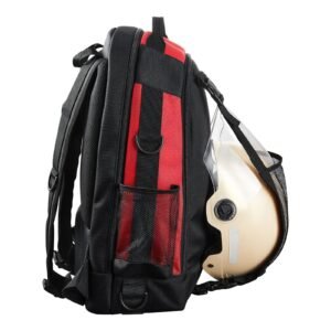 welding backpack, 25.2l welder backpack for tools and helmet, 1680d high density polyester extreme gear pack with helmet bag, multi purpose gear storage bag for welding, outdoor camping, hiking