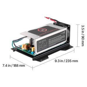 wf 8955 ad mba rv power converter, 55 amp, dc main board assembly replacement unit, multi stage smart charge for lithium lead acid battery, for wf 8955, wf 8955 ad, and parallax 7145 7155 series