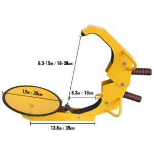 wheel lock clamp, 1 pack trailer wheel lock, heavy duty anti theft tire lock, adjustable tire boot lock tire claw, trailer wheel locks for rv trailers, cars, trucks, suvs