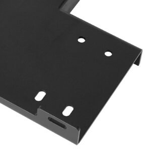 winch mount, 15000 lbs / 6803 kg load capacity, trailer hitch winch mount with 50.8 mm receiver, 2 mounting hole design, powder coated steel, suitable for atv utv pickup truck, black