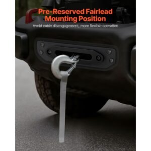 winch mount, winch capacity of 12000 lbs / 5443 kg, trailer hitch winch mount for select jeep wrangler jl/jlu & gladiator jt model (2018 2023), 2 mounting hole design, powder coated steel, black