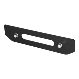 winch mount, winch capacity of 12000 lbs / 5443 kg, trailer hitch winch mount for select jeep wrangler jl/jlu & gladiator jt model (2018 2023), 2 mounting hole design, powder coated steel, black