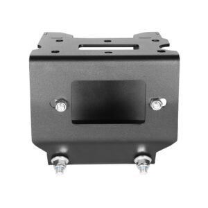 winch mount, winch capacity of 2000 3600 lbs, trailer hitch winch mount for select polaris sportsman models (2009 and newer), 2 mounting hole design, powder coated steel, fit for desert rescue