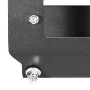 winch mount, winch capacity of 2000 3600 lbs, trailer hitch winch mount for select polaris sportsman models (2009 and newer), 2 mounting hole design, powder coated steel, fit for desert rescue
