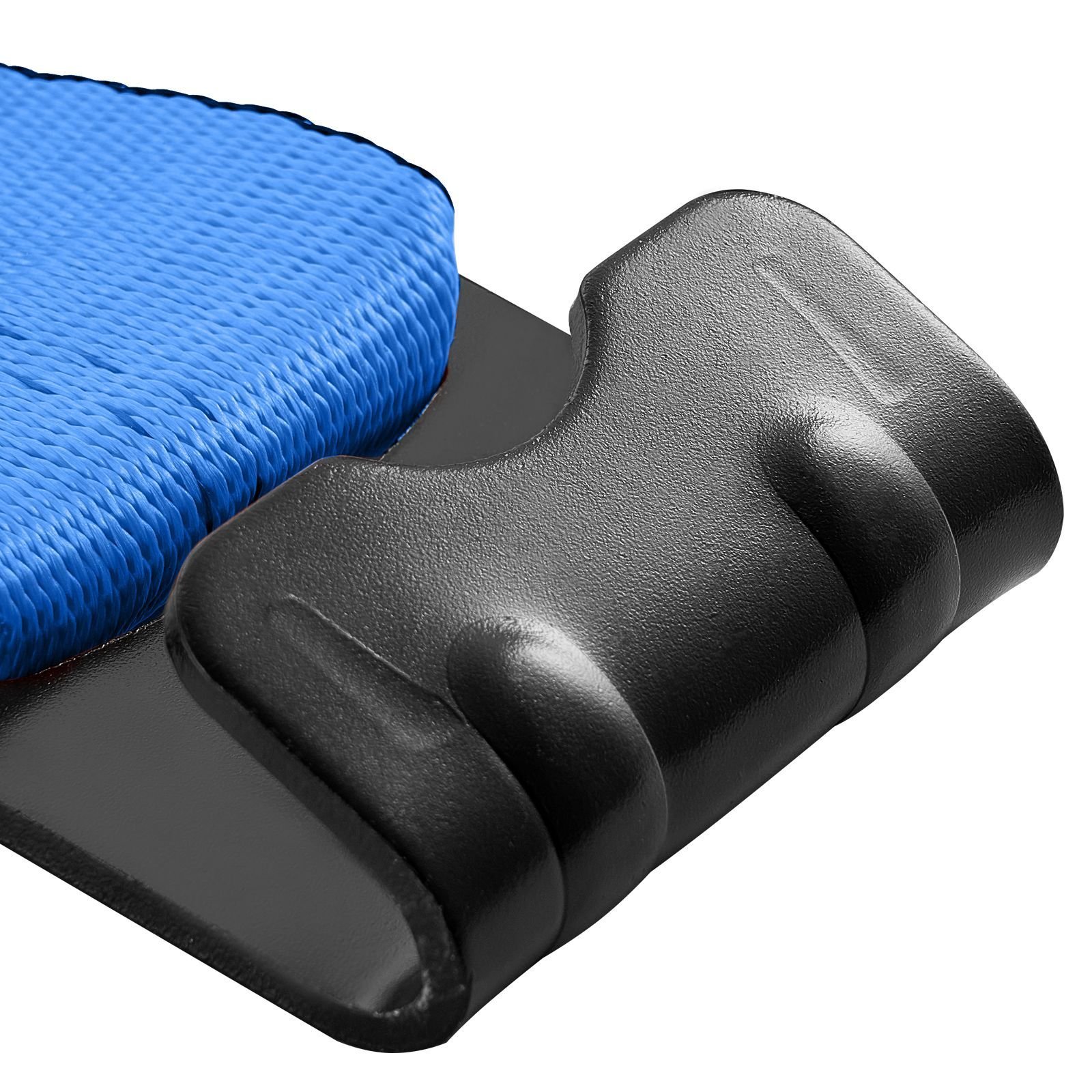 winch straps, 4" x 30', 6000 lbs load capacity, 18000 lbs breaking strength, truck straps with flat hook, flatbed tie downs cargo control for trailers, farms, rescues, tree saver, blue (10 pack)