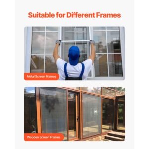 window screen spline, 100 ft x 0.125 in window screen retainer spline, pvc window and door screen spline, hollow serrated screen holder spline, for window door screen repair and replacement