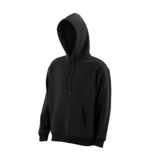 Women Pullover Hoodie, X-Large Size, Fleece Long Sleeve Comfy Casual Basic Pullover Hooded Sweatshirt, Warm & Skin-friendly, Practical & Trendy, Black Hoodie with Large Pocket for Fall & Winter