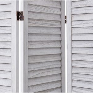 wood room divider, 8 panel wood folding privacy screen, 66.9 inches tall indoor louvered wooden partition, portable decoration screen, for room separation, home, office, restaurant & bedroom