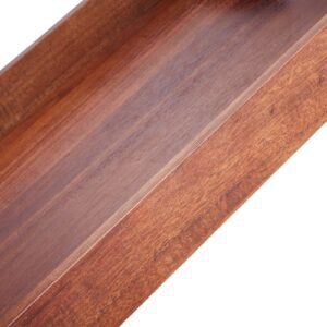 wood serving tray, acacia wooden tray board with handles, decorative rustic serving trays platter, ideal for breakfast in bed, lunch, kitchen, living room, ottoman, coffee table, party, couch