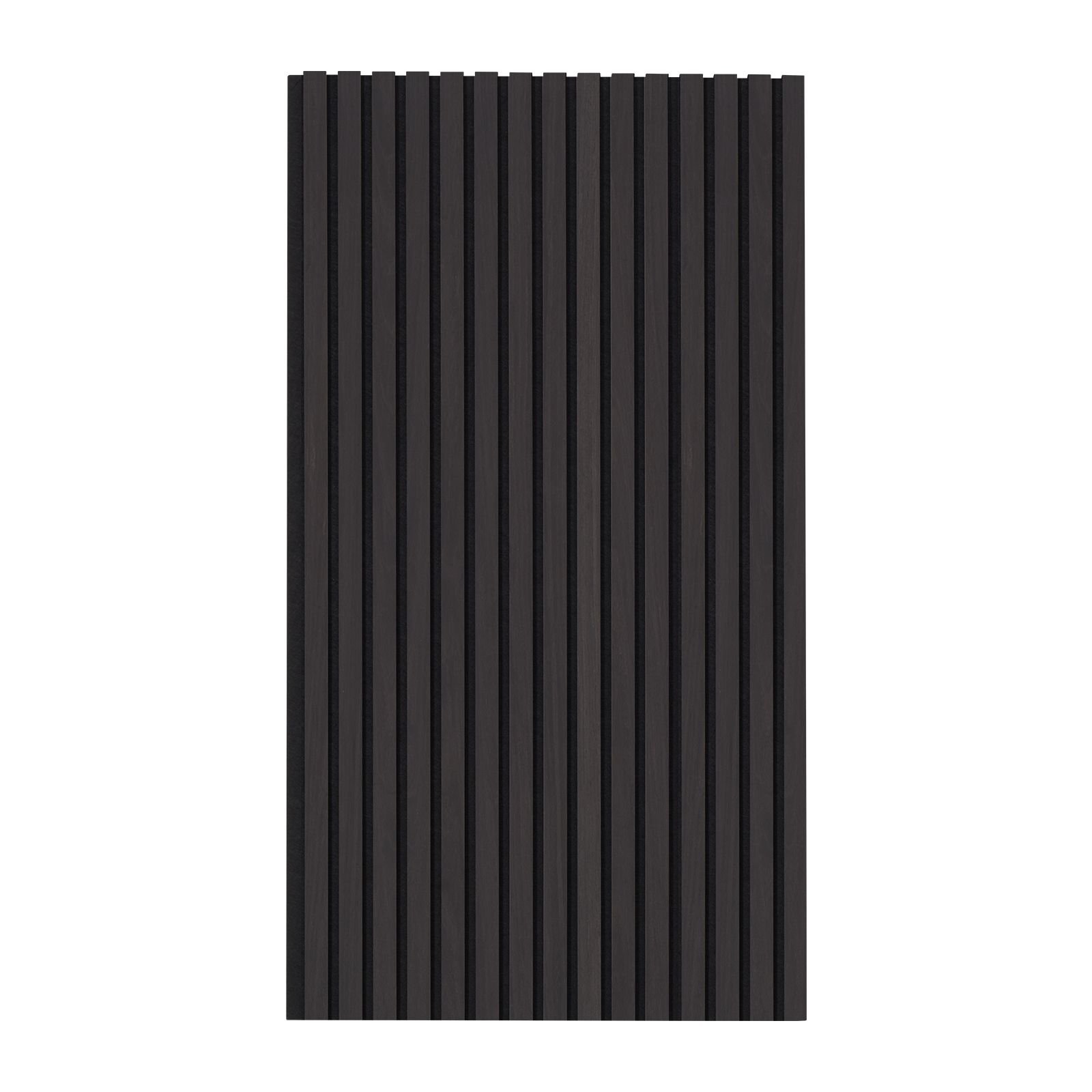 wood slat acoustic panels, 23.6 x 47.2 inch, mdf accent wooden wall panels for modern interior wall decor, faux wood wall board panels for noise reduction, black oak