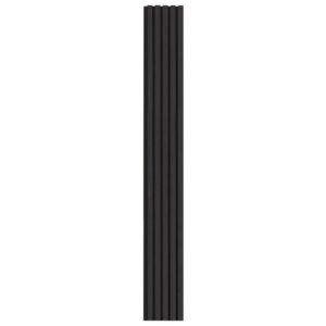 Wood Slat Acoustic Panels, 7.9 x 94.5 inch, MDF Accent Wooden Wall Panels for Modern Interior Wall Decor, Faux Wood Wall Board Panels for Noise Reduction, Black Oak