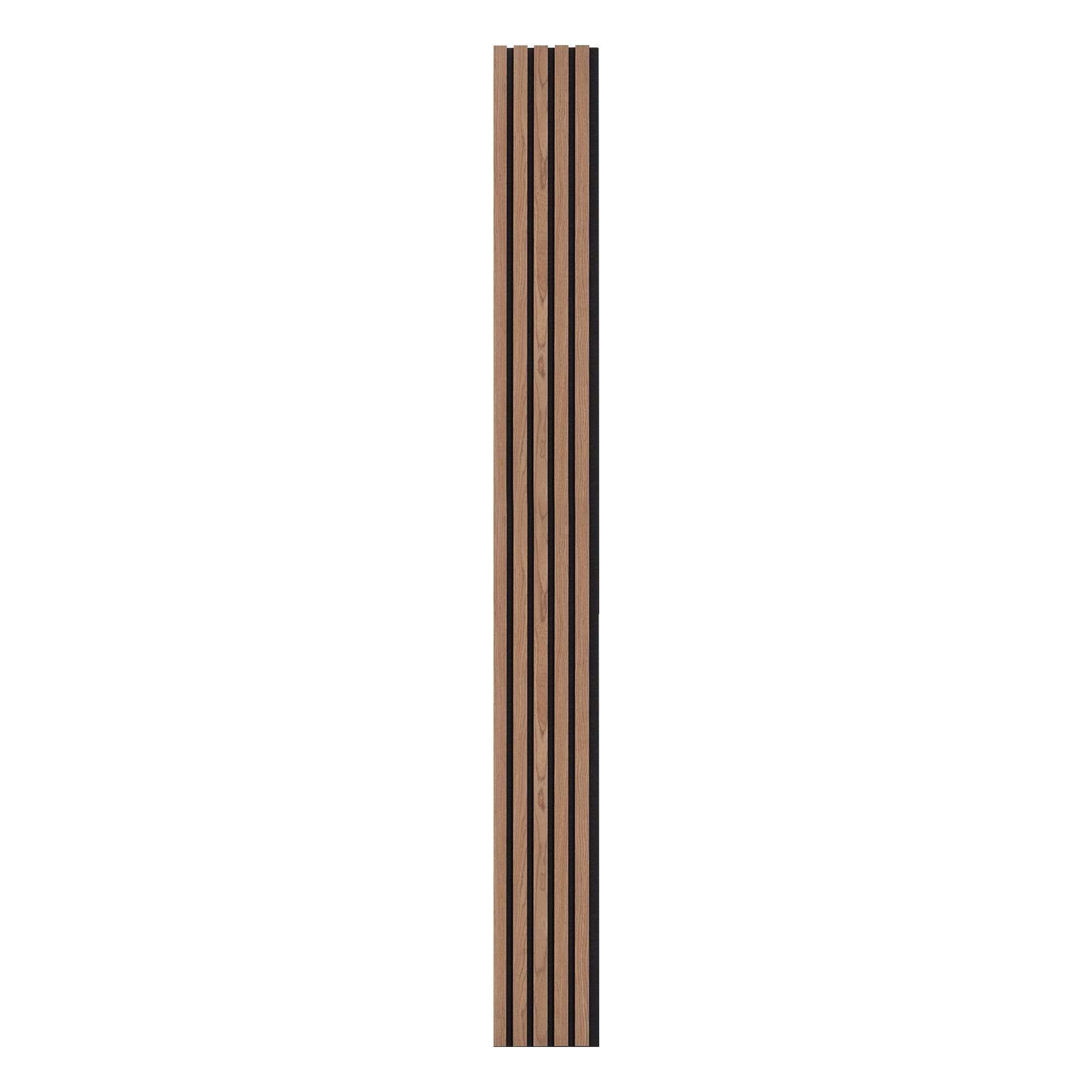 wood slat acoustic panels, 7.9 x 94.5 inch, mdf accent wooden wall panels for modern interior wall, faux wood wall board panels for stylish decor and noise reduction, walnut