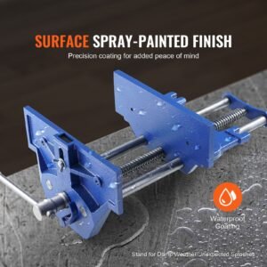 woodworking vise, 13 inch woodworking bench vise, heavy duty cast iron vice for workbench 10.6" jaw width, with quick release lever for woodworking, cutting, and drilling