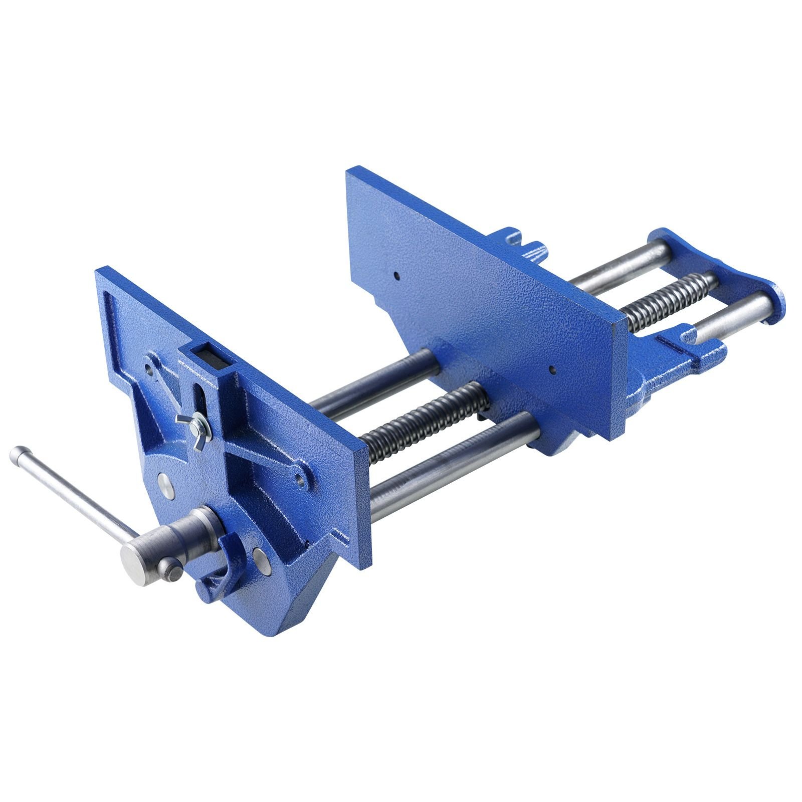 woodworking vise, 13 inch woodworking bench vise, heavy duty cast iron vice for workbench 10.6" jaw width, with quick release lever for woodworking, cutting, and drilling