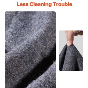 wool camping blanket, large warm stadium blanket, waterproof & windproof, flame retardant, great for outdoors, picnics, hiking, sports events, travel, 64" x 88" (80% wool), light grey