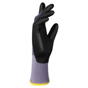 work gloves 12 pairs touch screen nitrile coated garden construction gloves