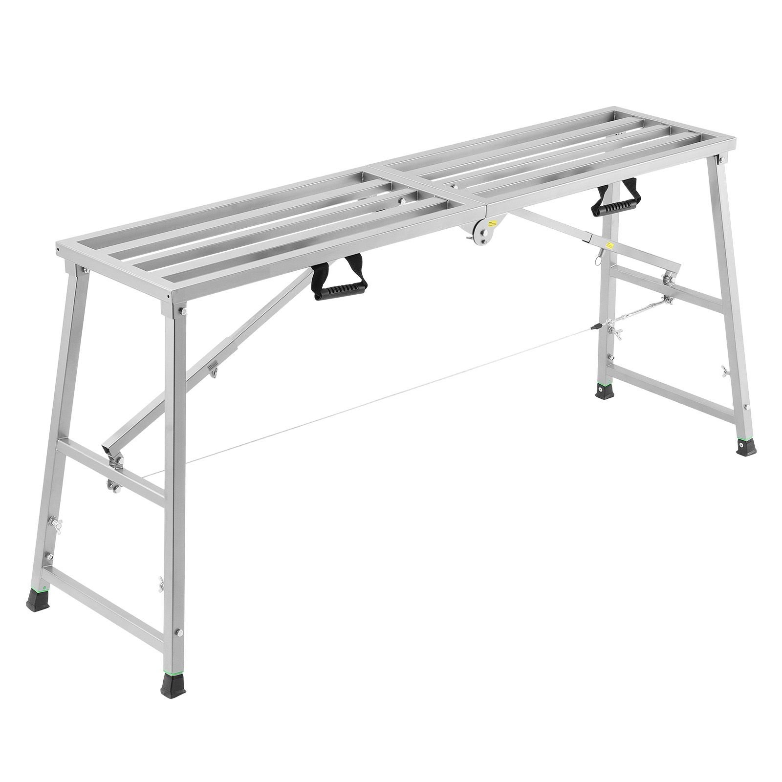 work platform, 4 gear adjustable height, folding alloy steel step ladder, portable scaffolding platform, 800 lb load capacity, non slip rubber feet, drywall painting stool, cleaning & washing
