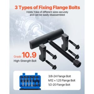 yoke puller, made for class 6 8 transportation trucks and equipment, heavy duty yoke removal tool kit, automotive yoke puller kit compatible with kenworth, peterbilt, freightliner, mack, volvo